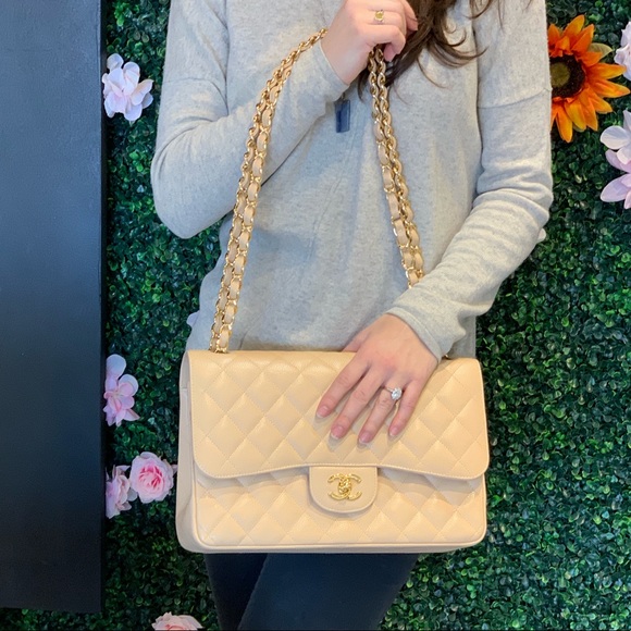 CHANEL Handbags - Beige Chanel Handbag